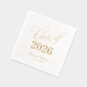 Script-Klasse 2025 Abschluss Gold Servietten Mit Folie (Links)