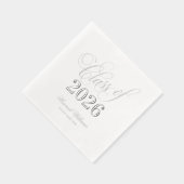 Script-Klasse 2025 Abschluss Silver Servietten Mit Folie (Rechts)