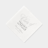 Script-Klasse 2025 Abschluss Silver Servietten Mit Folie (Rechts)