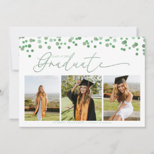 Script Konfetti Fotocollage Abschluss Einladung