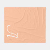Script Letter Fleece Blanket (Vorderseite (Horizontal))