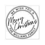 Script Lettering Frohe Weihnachten Permastempel (Design)