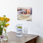 Script Letting "Hello" Baby Foto Foliendrucke (Ablage(Küche))