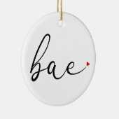 Script-Liebe Heart Bae Definition Keramik Ornament (Rechts)