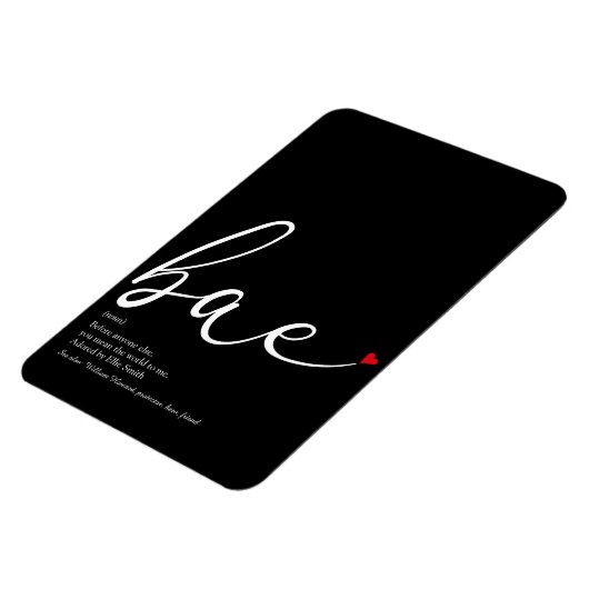 Script-Liebe Heart Bae Definition Magnet (Linke Seite)
