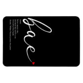 Script-Liebe Heart Bae Definition Magnet (Horizontal)