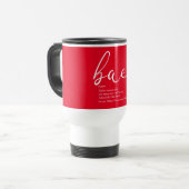 Script-Liebe Heart Bae Definition Red Reisebecher (Vorderseite Links)