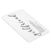 Script-Liebe Heart Girlriend Definition Magnet (Rechte Seite)