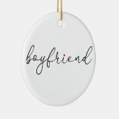 Script Liebe Herz Freund Definition Keramik Ornament (Rechts)