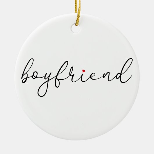 Script Liebe Herz Freund Definition Keramik Ornament (Vorne)
