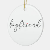 Script Liebe Herz Freund Definition Keramik Ornament (Links)