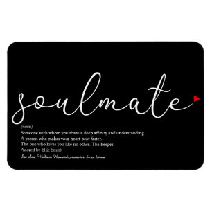 Script Liebe Herz Seelenverwandter Definition Magnet
