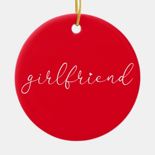 Script-Liebe Herzfreundin - Definition Keramik Ornament (Vorne)