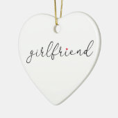Script-Liebe Herzfreundin - Definition Keramik Ornament (Links)