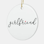 Script-Liebe Herzfreundin - Definition Keramik Ornament (Links)