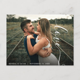 Script-Liebe-Hochzeitsszenario-Foto  Postkarte