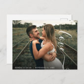 Script-Liebe-Hochzeitsszenario-Foto Postkarte (Vorne/Hinten)