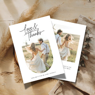 Script Liebes- und Dankeskapsel-Foto für Paare Sho Dankeskarte