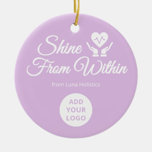 Script Logo Ornament for Wellness Brands (Vorne)