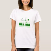 Script Lucky Mama Green St Patrick's Day T-Shirt (Vorderseite)