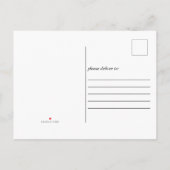 Script Made in Quarantine Newborn Elegant Simple Ankündigungspostkarte (Rückseite)