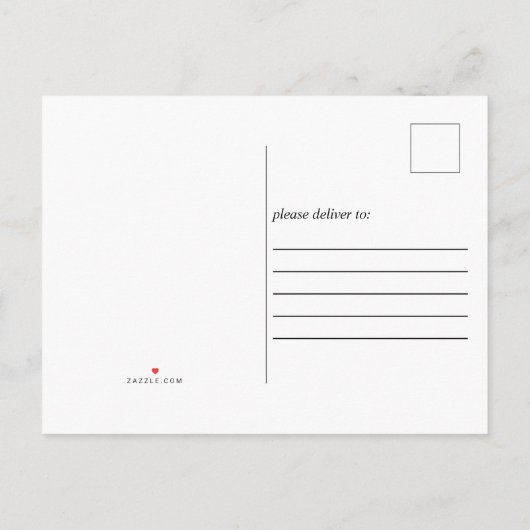 Script Made in Quarantine Newborn Elegant Simple Ankündigungspostkarte (Rückseite)