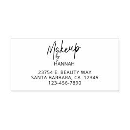Script Makeup Studio Name Return Address Permastempel