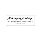 Script Makeup Studio Name Return Address Phone Permastempel (Design)