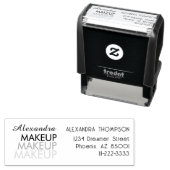 Script Makeup Studio Name Return Address Phone Permastempel (Beispiel)
