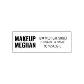 Script Makeup Studio Name Return Address Phone Permastempel (Design)