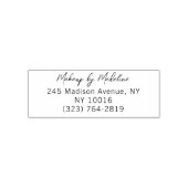 Script Makeup Studio Name Return Address Phone Permastempel (Design)