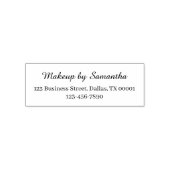 Script Makeup Studio Name Rücksendeadresse Telefon Permastempel (Design)