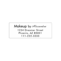Script Makeup-Studio Name Rücksendeadresse Telefon