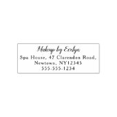 Script Makeup Studio Name Rücksendeadresse Telefon Permastempel (Design)