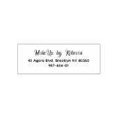Script Makeup-Studio Name Rücksendeadresse Telefon Permastempel (Design)