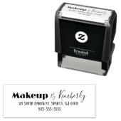 Script Makeup Studio Name Rücksendeadresse Telefon Permastempel (Beispiel)