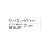 Script Makeup Studio Name Rücksendeadresse Telefon Permastempel (Design)