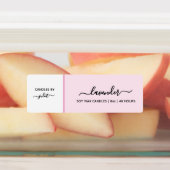 Script Medium Thin Pastel Candle Label Etiketten (Befestigt)