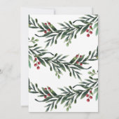 Script Merry Christmas Branch Business Holiday Einladung (Rückseite)