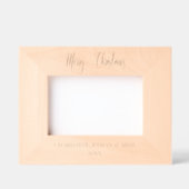 SCRIPT MERRY CHRISTMAS, PERSONALISIERTES BILD GEÄTZTE RAHMEN (Vorderseite)