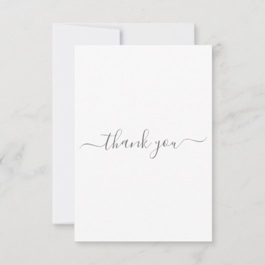 Script Minimal Beerdigung Danke Karte (Rückseite)