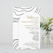 Script-Minimal-Hochzeitsprogramm (Stehend Vorderseite)