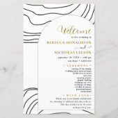 Script-Minimal-Hochzeitsprogramm (Vorderseite)