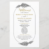 Script-Minimal-Hochzeitsprogramm (Vorderseite)