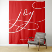 Script Minimal Joy Weihnachtshintergrund Wandteppich (Beispiel)