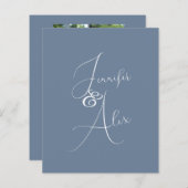 Script Minimalist Photo Collage Thank You Cards (Vorne/Hinten)