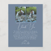 Script Minimalist Photo Collage Thank You Cards (Rückseite)