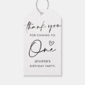 Script Minimalistisch Birthday Vielen Dank Geschenkanhänger (Vorderseite)