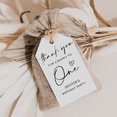 Script Minimalistisch Birthday Vielen Dank Geschenkanhänger