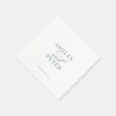 Script Minimalistisch Classic Wedding Serviette (Ecke)